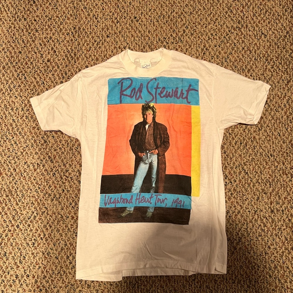 Vintage 1991 Rod Stewart Vagabond Tour Shirt